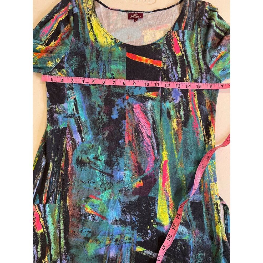 Vtg Salaam Womens Scoop Neck Tunic Top Size S Y2K 90s Fairy Twee Indie Whimsical - Picture 5 of 13